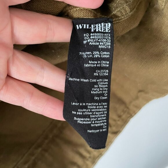 ARITZIA Wilfred Free Oversized Cargo Military Jacket Brown Small - Picture 8 of 9